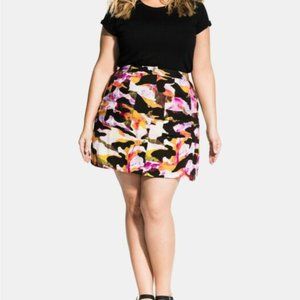 City Chic Camo Skirt